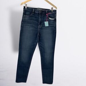AE Super High-rise Jeggins Dark Wash Blue Size 14 Regular